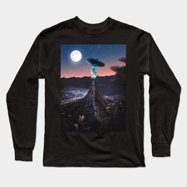 Alien Abduction Long Sleeve T-Shirt by Marischa Becker